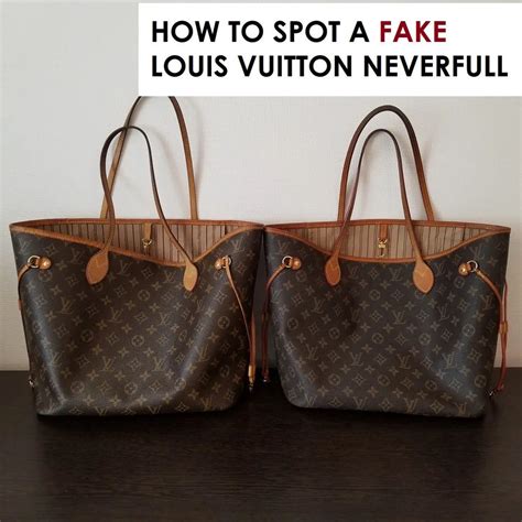 difference between fake louis vuitton and real|louis vuitton neverfull knockoff.